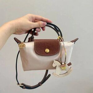 Longchamp Cream Mini Crossbody Bag